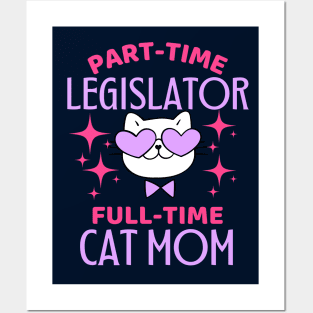 Funny Legislator Mom Cat Posters and Art